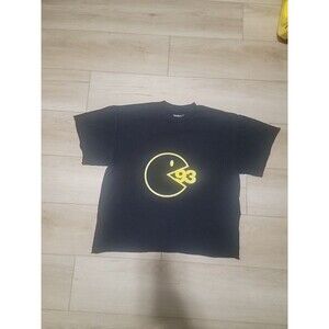 Factory 93 Black Graphic Logo  T-Shirt USA Made Cotton Size Medium
